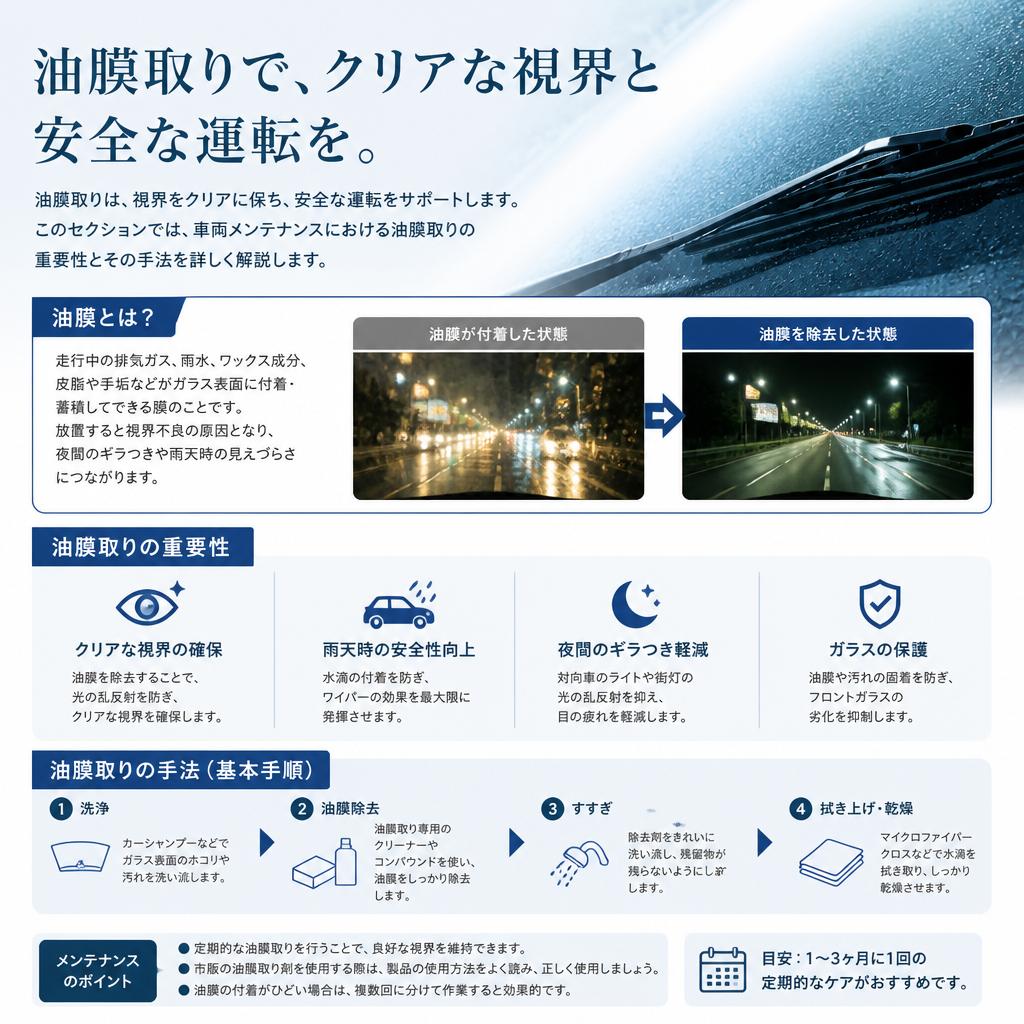 油膜取りが愛車を守る