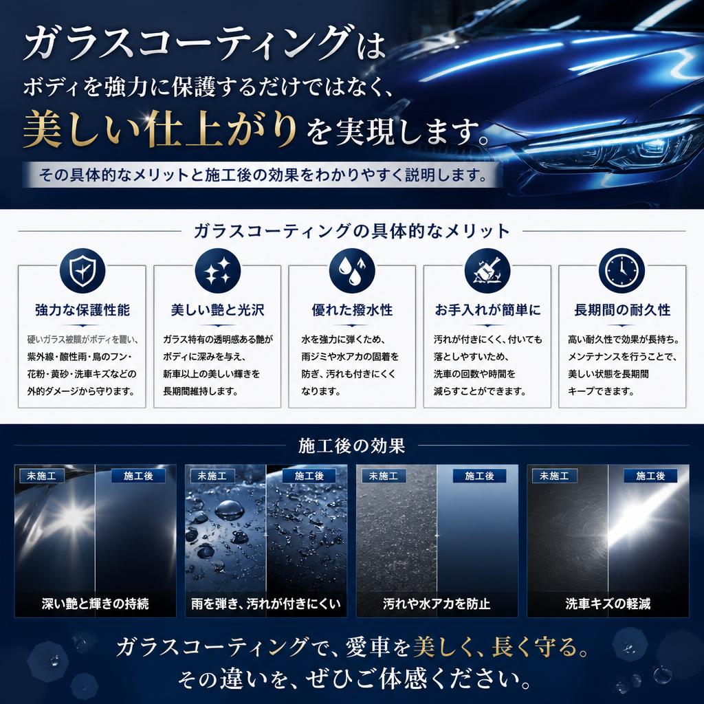 ガラスコーティングのメリット
